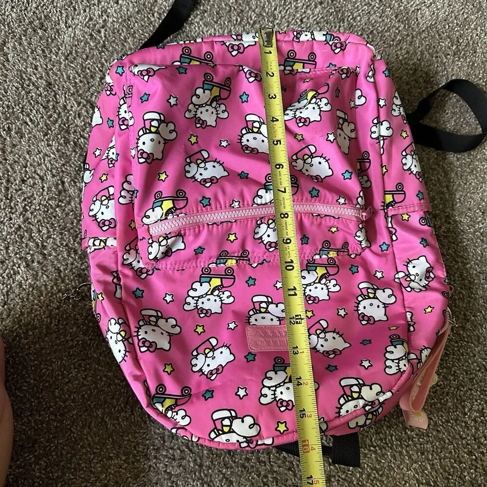 Hello Kitty Pink Backpack Print Pink Bioworld School Travel Strap